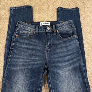 S.O.N.G. Women's High Rise Blue Jeans